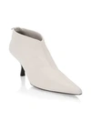 THE ROW Bourgeois Leather Stretch Ankle Booties