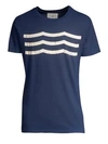 Sol Angeles Heathered Slim-straight T-shirt In Navy