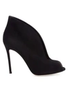 GIANVITO ROSSI Vamp Notched Suede Ankle Boots