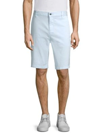 7 For All Mankind Chino Shorts In Dusty Blue