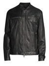 JOHN VARVATOS Zip-Front Leather Jacket