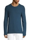 HUGO BOSS Textured Cotton Sweatshirt,0400099510402