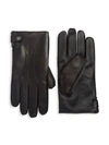SAKS FIFTH AVENUE COLLECTION LEATHER TECH GLOVES,400098674938