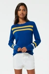 REBECCA MINKOFF Blue and Yellow Stripped Sweater | Blue & Yellow Marlowe Sweater | Rebecca Minkoff