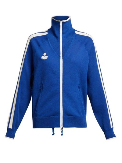 Isabel Marant Étoile Darcy High-neck Zip-through Track Jacket In Blue
