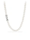 DAVID YURMAN WOMEN'S STERLING SILVER & WHITE CULTURED FRESHWATER PEARL NECKLACE WITH DIAMONDS/18",404921039901