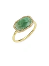 MEIRA T 14K Yellow Gold, Emerald & Diamond Cocktail Ring