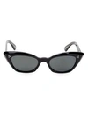 Oliver Peoples Women's Bianka Polarized Cat Eye Sunglasses, 51mm In Black
