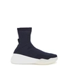 STELLA MCCARTNEY LOOP STRETCH-KNIT HIGH-TOP TRAINERS