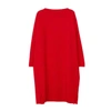 ARELA IRIS CASHMERE DRESS IN RED,2857272