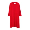 ARELA DOLLY MERINO WOOL DRESS IN RED,2857451