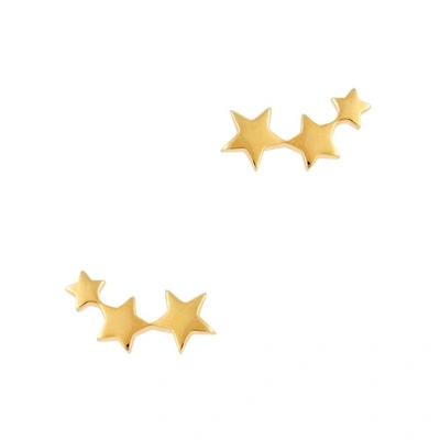 Missoma Celestial Stud Earrings 18ct Gold Plated Vermeil