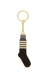 THOM BROWNE Striped Sock Keychain ,MZK044A-01763