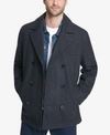 TOMMY HILFIGER MEN'S DOUBLE-BREASTED WOOL PEACOAT, CREATED FOR MACY'S