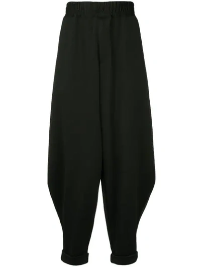 Comme Des Garçons Homme Deux Oversized Slouched Trousers In Black