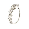 Lily & Roo Silver Diamond Style Cluster Ring In Cluster
