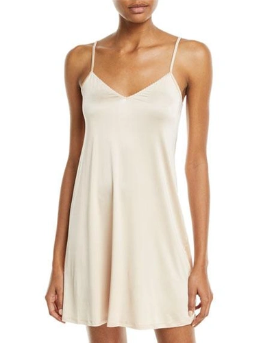 hanro satin deluxe slip dress Hanro Women's Satin Deluxe Half Slip - Natural