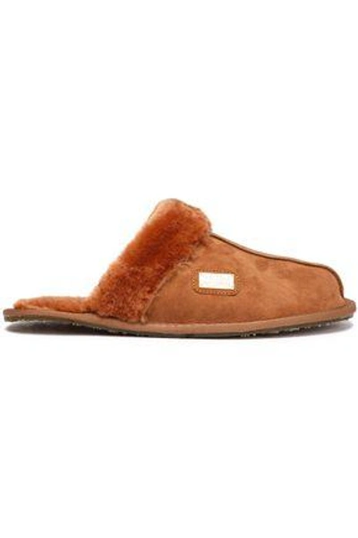 Australia Luxe Collective Woman Shearling Slippers Tan