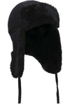 AUSTRALIA LUXE COLLECTIVE AUSTRALIA LUXE COLLECTIVE WOMAN SHEARLING TRAPPER HAT BLACK,3074457345621402292