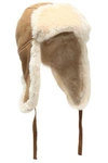 AUSTRALIA LUXE COLLECTIVE WOMAN SHEARLING HAT CAMEL,AU 1016843419968304