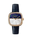 GOMELSKY THE EPPIE TWO-TONE DIAL BLUE STRAP WATCH, 32MM X 32MM,G0120083084