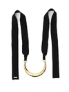 MARNI MARNI RIBBON TIE METAL CHOKER NECKLACE