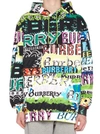 Burberry Graffiti Print Hoodie In Multi ModeSens