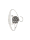 KARL LAGERFELD KARL LAGERFELD FACETED CHOUPETTE CUFF - SILVER