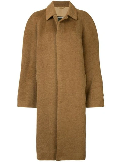 Pre-owned Dior  Single Breasted Coat In Brown