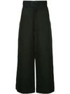 SASQUATCHFABRIX SASQUATCHFABRIX. WIDE CROPPED TROUSERS - BLACK