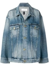 FACETASM STRIPED DENIM JACKET