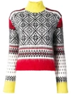 N°21 Print Turtleneck Wool & Mohair-blend Button-back Sweater In Black