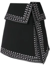 AMUSE AMUSE EMBELLISHED STRUCTURED SKIRT - BLACK