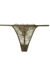 LES GIRLS LES BOYS DAISY STRETCH-LACE THONG