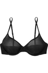 LES GIRLS LES BOYS STRETCH-MESH UNDERWIRED SOFT-CUP BRA