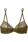 LES GIRLS LES BOYS DAISY LACE UNDERWIRED SOFT-CUP BRA