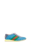 GUCCI SUEDE SNEAKER WITH WEB,10734484