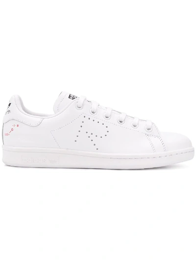 Adidas Originals Raf Simons For Adidas Women's Stan Smith Leather Lace-up Trainers In White