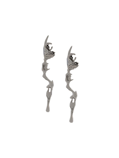 Annelise Michelson Small Lava Earrings In Silver