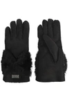 AUSTRALIA LUXE COLLECTIVE WOMAN SHEARLING GLOVES BLACK,GB 4772211930083943