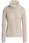 AUTUMN CASHMERE WOMAN CABLE-KNIT SWEATER NEUTRAL,AU 3616377385197744