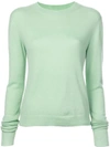 THE ELDER STATESMAN THE ELDER STATESMAN CREW NECK SWEATER - GREEN