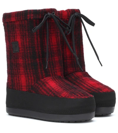 Woolrich Checked Arctic Snow Boot In Black