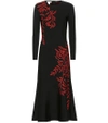 OSCAR DE LA RENTA JACQUARD KNIT MIDI DRESS,P00342456