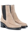 TOD'S SUEDE ANKLE BOOTS,P00345603