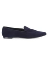 THE ROW WOMEN'S MINIMAL SUEDE LOAFERS,0400099769865