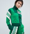 Adidas Originals X Danielle Cathari Deconstructed Track Top In Green - Green In Green