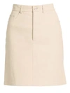 HELMUT LANG Five-Pocket Leather Skirt