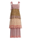 ZIMMERMANN Juniper Tiered Print Midi Dress