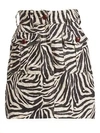 ZIMMERMANN Corsage Safari Zebra Print Mini Skirt
